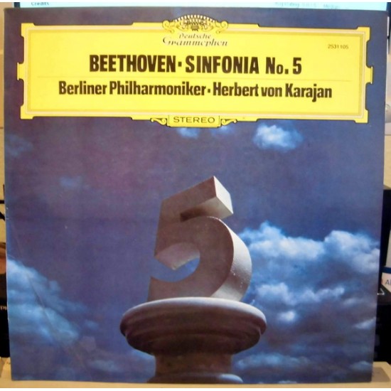 Beethoven / Orquesta Filarmonica De Berlin / Herbert von Karajan ‎"Sinfonia No. 5" (LP) 