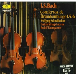 J.S. Bach - Wolfgang Schneiderhan - Festival Strings Lucerne - Rudolf Baumgartner - Conciertos De Brandemburgo 1.4.6 (LP) 