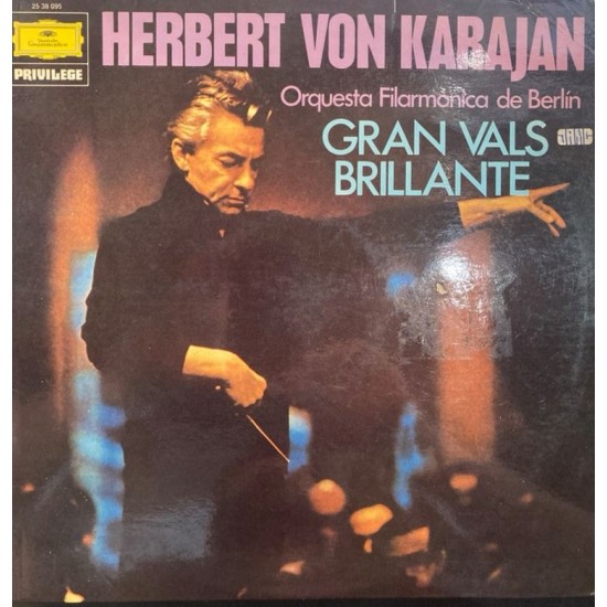 Herbert von Karajan - Orquesta Filarmónica De Berlín‎ "Gran Vals Brillante" (LP)