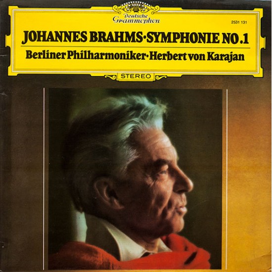 Herbert von Karajan - Brahms - Berliner Philharmoniker ‎"Symphonie No. 1" (LP) 