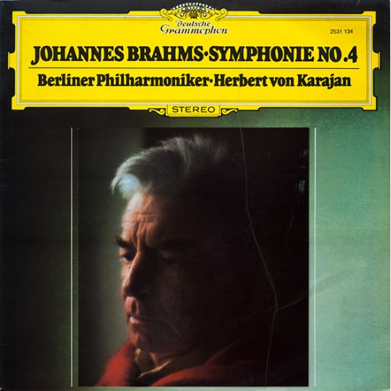 Brahms, Herbert von Karajan, Berliner Philharmoniker ‎"Symphonie No. 4" (LP) 