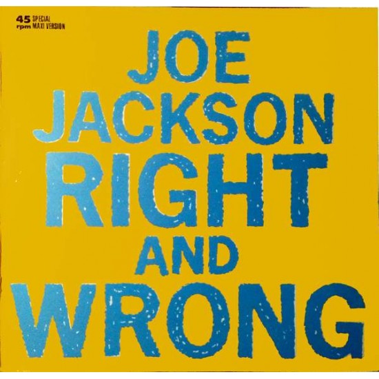 Joe Jackson ‎"Right And Wrong" (12") 