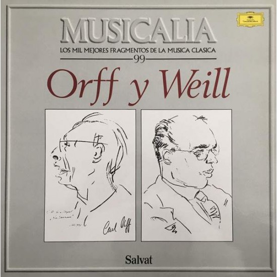 Musicalia 99. Orff Y Weill (LP) 