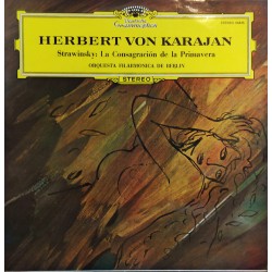 Strawinsky - Herbert von Karajan, Berliner Philharmoniker - La Consagracion De La Primavera (LP) 