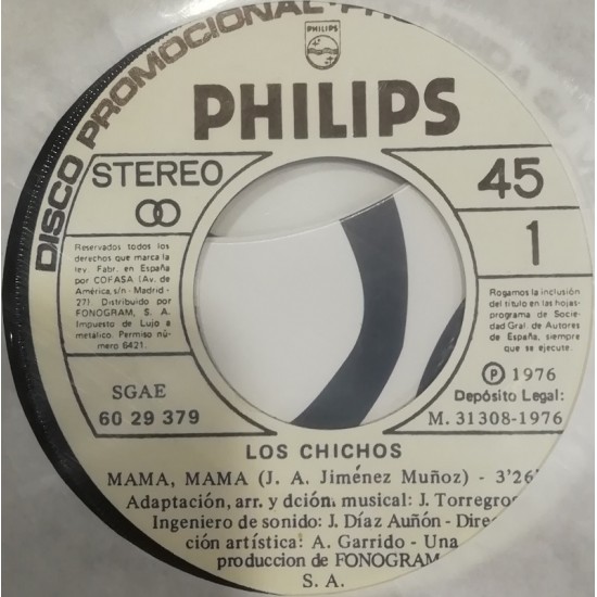 Los Chichos ‎"Mama, Mama / De La Salud Y La Libertad" (7") 