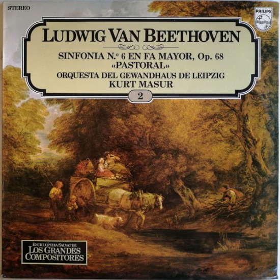 Ludwig Van Beethoven, Kurt Masur, Orquesta Del Gewandhaus De Leipzig "Sinfonía N.º 6 En Fa Mayor, Op.68 Pastoral" (LP) 