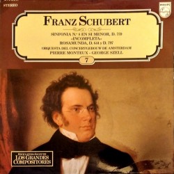 Franz Schubert, Pierre Monteux y George Szell, Concertgebouw-Orchester Amsterdam "Sinfonía No.8 Em Si Menor, D.759 "Incompleta" - Rosamunda, D. 644 E D. 797" (LP) 