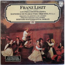 Franz Liszt "Los Preludios / Mazeppa / Rapsodias Hungaras Para Orquesta N.° 2 Y 4" (LP) 