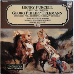 Henry Purcell, Georg Philipp Telemann - Suites Para Orquesta / Concierto Para Trompeta, Cuerdas y Continuo (LP) 
