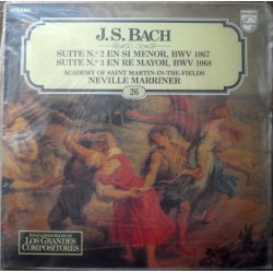 J.S. Bach, The Academy Of St. Martin-in-the-Fields, Neville Marriner "Suite No. 2 En Si Menor, BWV 1067 - Suite No. 3 En Re Mayor, BWV 1068" (LP) 