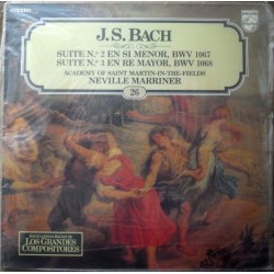J.S. Bach, The Academy Of St. Martin-in-the-Fields, Neville Marriner - Suite No. 2 En Si Menor, BWV 1067 - Suite No. 3 En Re Mayor, BWV 1068 (LP) 
