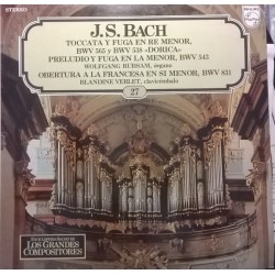 J.S.Bach "Tocata Y Fuga En Re Menor, BWV 565 Y BWV 538 Dorica / Preludio Y Fuga En La Menor, BWV 543 / Opertura A La Francesa En Si Menor, BWV 831" (LP) 