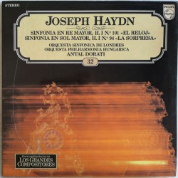 Joseph Haydn "Sinfonía En Re Mayor, H. I No. 101 "El Reloj" - Sinfonía En Sol Mayor, H.I No. 94 La Sorpresa" (LP) 