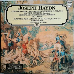 Joseph Haydn "Concierto Para Violoncelo En Re Mayor, H VIIb N.º 2 / Cuarteto Para Cuerdas En Do Mayor, H. III N.º 77 Emperador" (LP) 