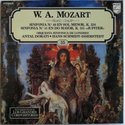 W. A. Mozart - Sinfonía Núm. 40 En Sol Menor, K. 550 - Sinfonía Núm. 41 En Do Mayor, K. 551 - Jupiter (LP) 