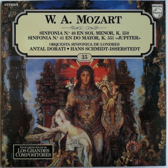 W. A. Mozart "Sinfonía Núm. 40 En Sol Menor, K. 550 - Sinfonía Núm. 41 En Do Mayor, K. 551"Jupiter" (LP) 