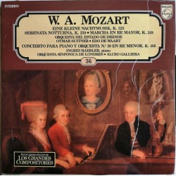 W. A. Mozart - Eine Kleine Nachtmusik, K. 525 - Serenata Notturna, K. 239 - Marcha En Re Mayor, K. 249 - Concierto Para Piano Y Orquesta No. 20 En Re Menor, K. 466 (LP) 