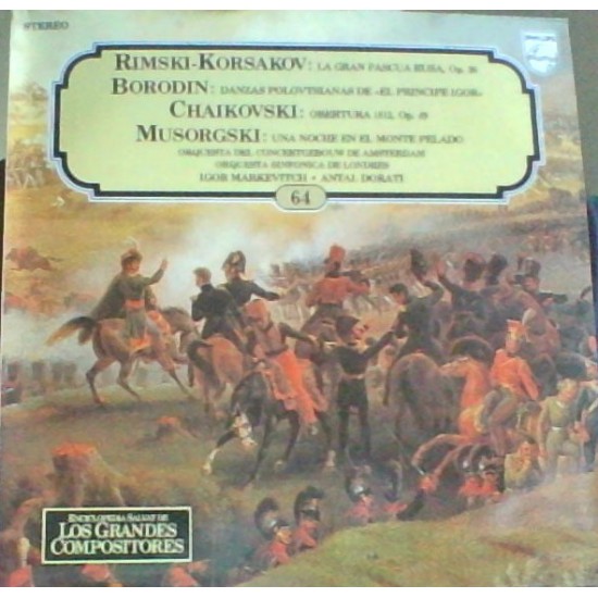 Nikolai Rimsky-Korsakov "La Gran Pascua Rusa / Danzas Polovtsianas de "El Príncipe Igor" / Obertura 1812 / Una Noche En El Monte Pelado" (LP) 