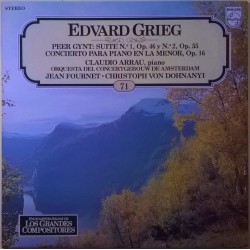 Edvard Grieg "Peer Gynt: Suite No. 1, Op. 46 Y No. 2, Op. 55 / Concierto Para Piano En La Menor, Op. 16" (LP) 