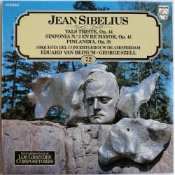 Jean Sibelius - Vals Triste Op. 44 / Sinfonia N.º 2 En Re Mayor, Op. 43 / Finlandia, Op. 26 (LP) 