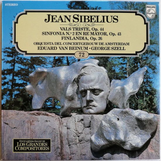 Jean Sibelius "Vals Triste Op. 44 / Sinfonia N.º 2 En Re Mayor, Op. 43 / Finlandia, Op. 26" (LP) 