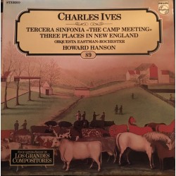 Charles Ives, Howard Hanson with Orquesta Eastman-Rochester - Tercera Sinfonia - The Camp Meeting / Three Places In New England (LP) 