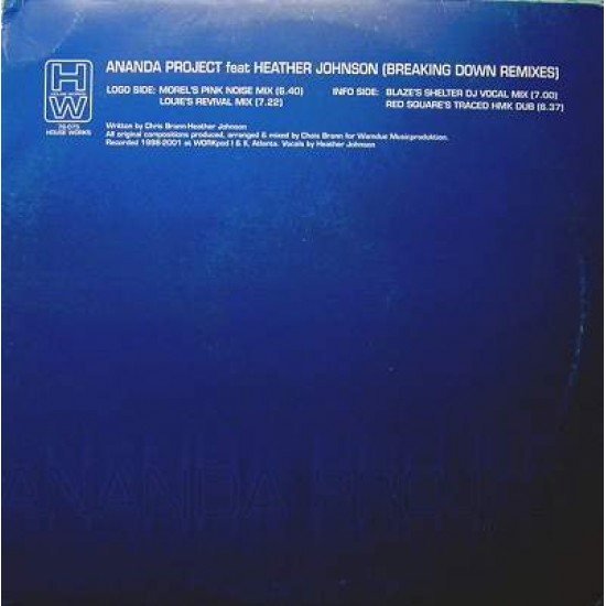 The Ananda Project "Breaking Down Remixes" (12")