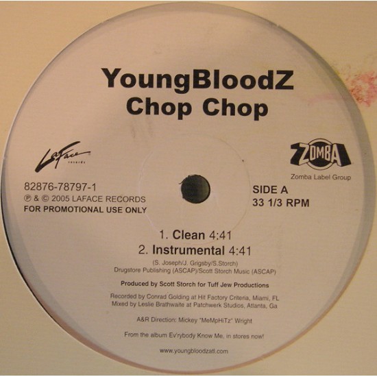 YoungBloodZ ‎"Chop Chop" (12") 