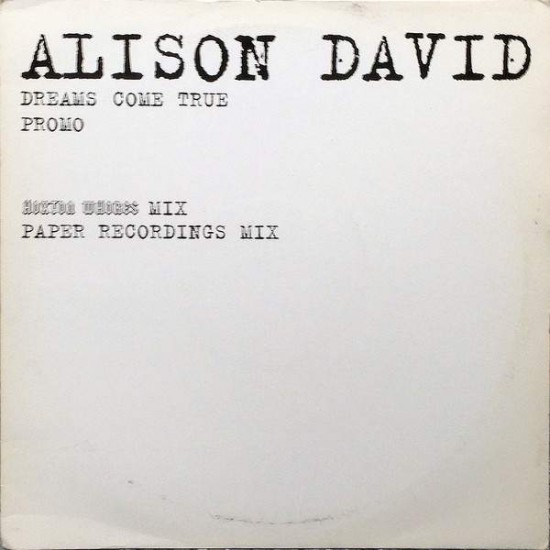 Alison David ‎"Dreams Come True" (12") 