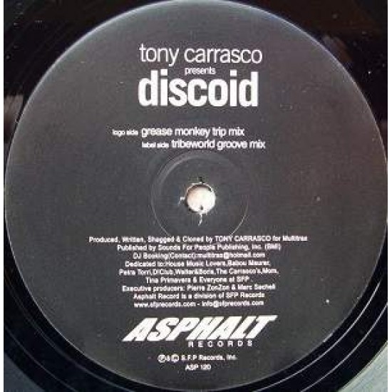 Tony Carrasco "Discoid" (12")