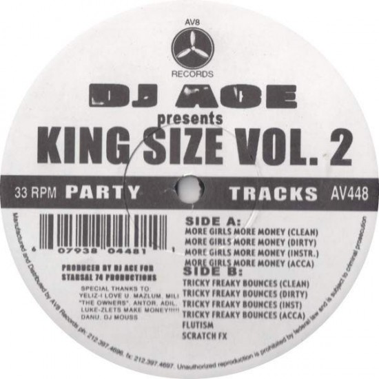 DJ Ace Presents "King Size Vol 2" (12") 