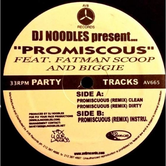 DJ Noodles ‎"Promiscous" (12") 