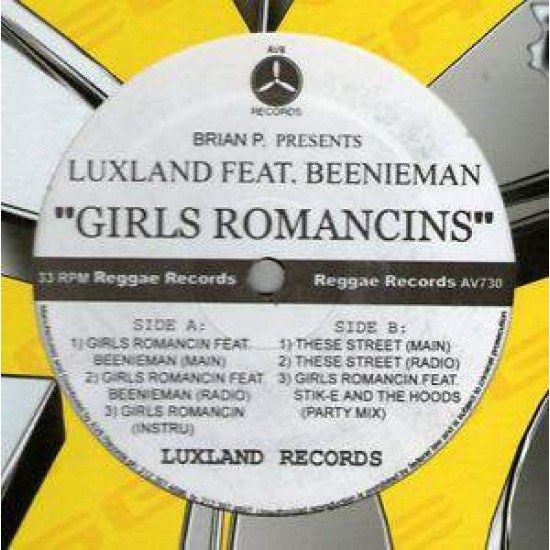 Brian Pringle Presents Luxland Feat. Beenie Man "Girls Romancins / These Street" (12")