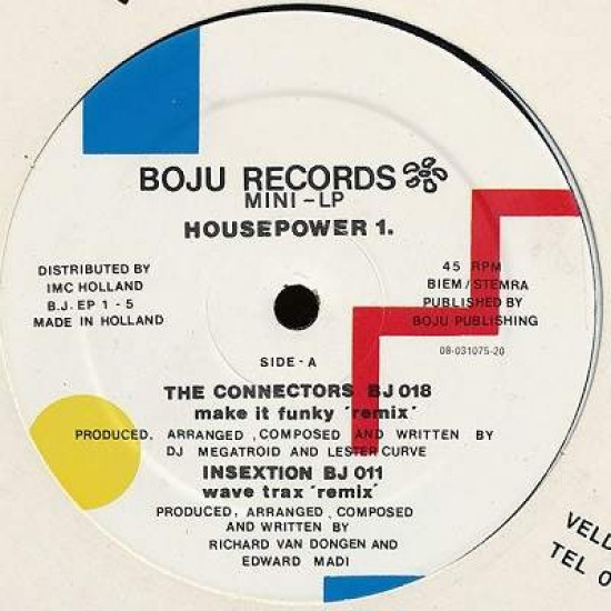 The Connectors / Insextion / Terra W.A.N. "Housepower 1" (12")