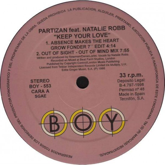 Partizan "Keep Your Love" (12")