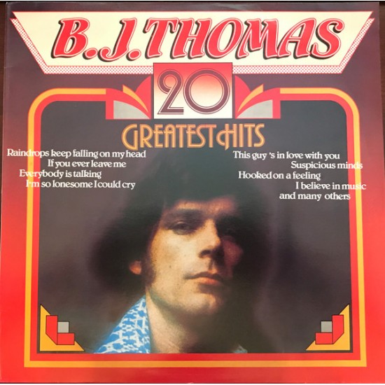B.J. Thomas ‎"20 Greatest Hits" (LP) 