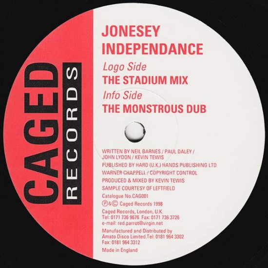 Jonesey ‎"Independance" (12") 