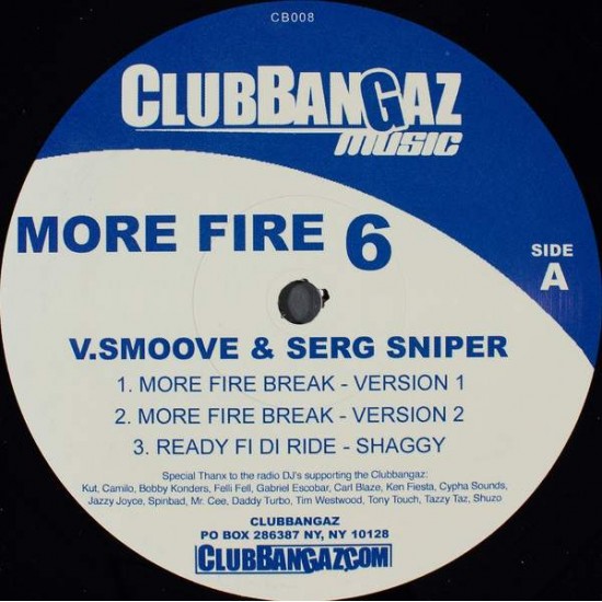V. Smoove & Serg Sniper ‎"More Fire 6" (12") 