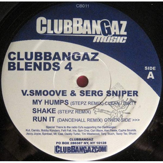 V. Smoove & Serg Sniper ‎"Clubbangaz Blends 4" (12") 
