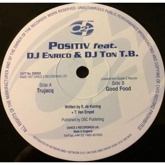POSITIVE featuring DJ TON T.B. & DJ ENRICO "TRUJACQ" (12")
