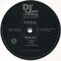 U.S.D.A. - White Girl (12" - Vinilo Blanco)  U.S.D.A. - White Girl (12" - Vinilo Blanco)