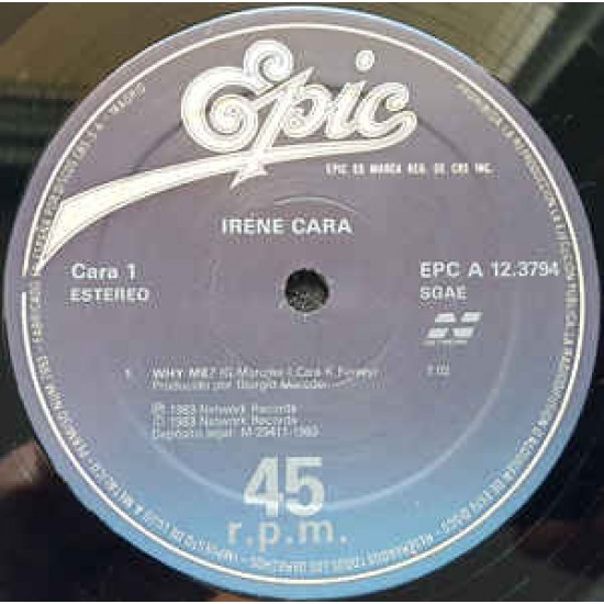 Irene Cara ‎"Why Me?" (12") 