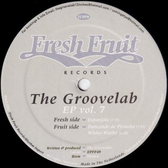 The Groovelab  "EP Vol. 7"(12")