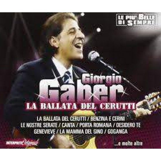 Giorgio Gaber ‎"La Ballata Del Cerutti" (CD) 