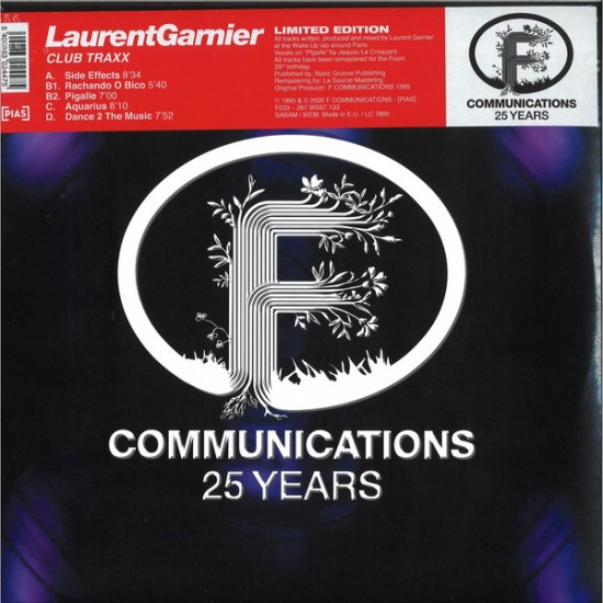 Laurent Garnier ‎"Club Traxx EP" (2x12") 