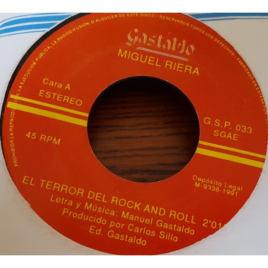 Miguel Riera "El Terror Del Rock And Roll" (7") 