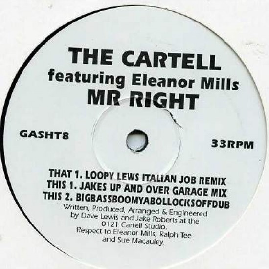 The Cartell Featuring Eleanore Mills "Mr Right" (12")