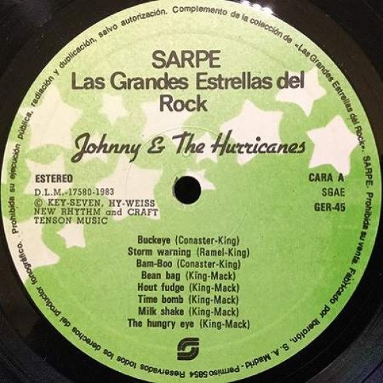 Johnny And The Hurricanes, The Kingsmen, The Excellents, The Keytones "The Classics IV ‎- "Las Grandes Estrellas Del Rock" (LP) 