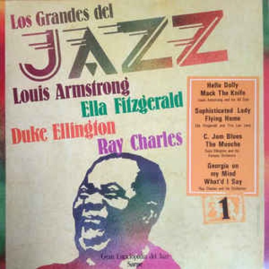 Louis Armstrong, Ella Fitzgerald, Duke Ellington, Ray Charles ‎"Los Grandes Del Jazz 1" (LP) 