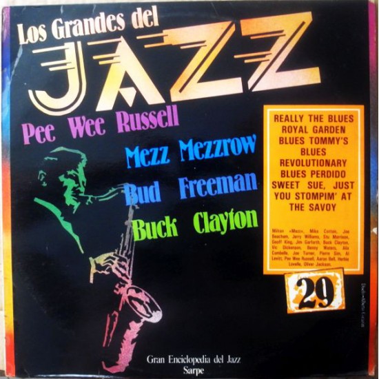 Mezz Mezzrow / Buck Clayton / Pee Wee Russell / Bud Freeman ‎"I Giganti Del Jazz Vol. 29" (LP) 